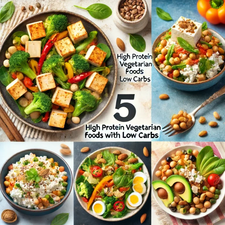 Top 5 High Protein Vegetarian Foods with Low Carbs