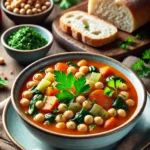 vegan garbanzo bean soup