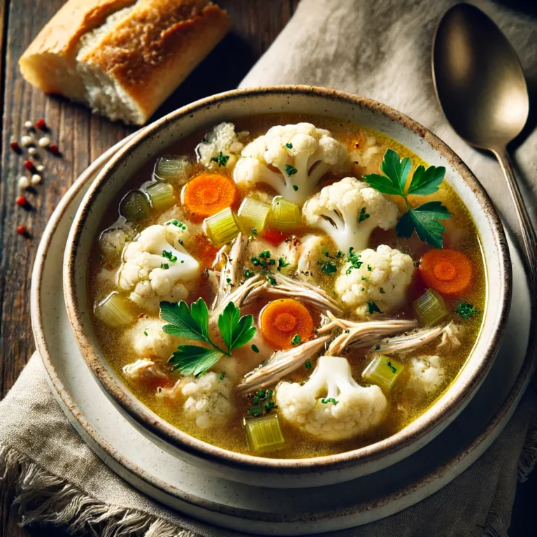 chicken cauliflower soup.