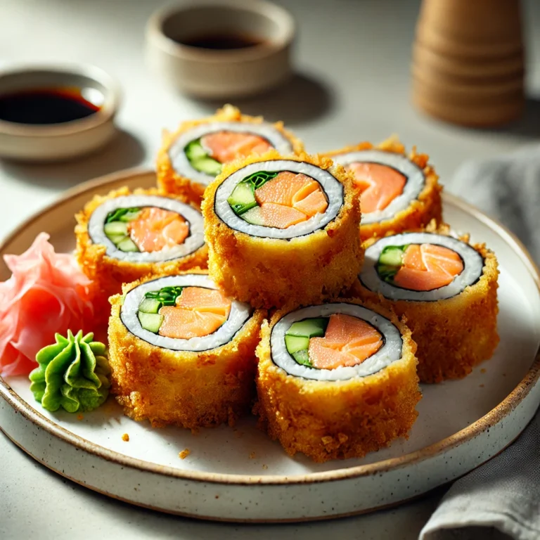 crispy salmon rolls